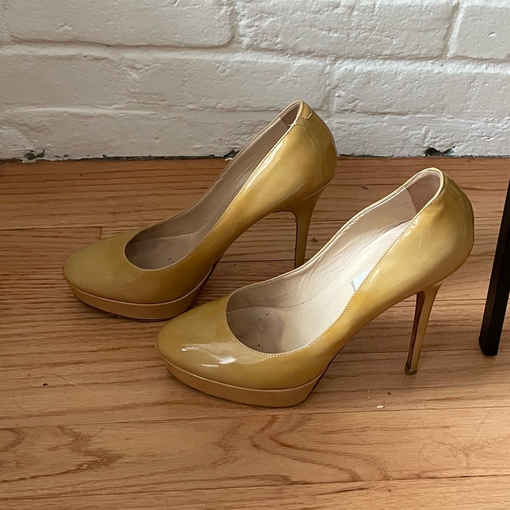 Jimmy Choo Mustard yellow heels as-is